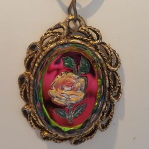 Costume Rose Pendant